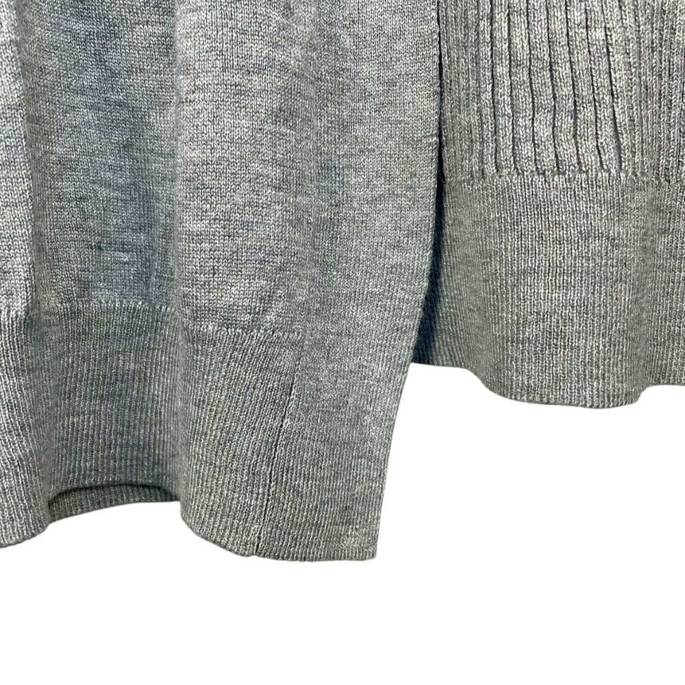 Love Ellie Gray Longline Open Front Duster Cardigan Size L NWOT - Picture 8 of 14